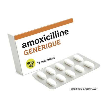 Amoxicilline générique boîte 500 mg